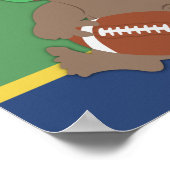 Football Baby Custom Baby Shooting Banner Print Poster (Ecke)