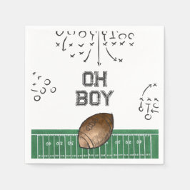 Football Baby Dusche Napkins | Fußballdusche Serviette