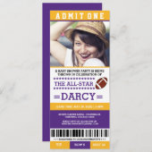 Football Baby Dusche Party lädt ein Einladung (Vorne/Hinten)