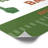 Football Baby Dusche Tailgate Paare Game Day Poster (Ecke)