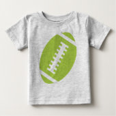 FOOTBALL BABY Gray | Vordergrüner Fußball Baby T-shirt (Vorderseite)