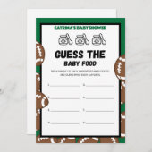 Football Baby Shooting Game, Soccer - Editierbarer Einladung (Vorne/Hinten)