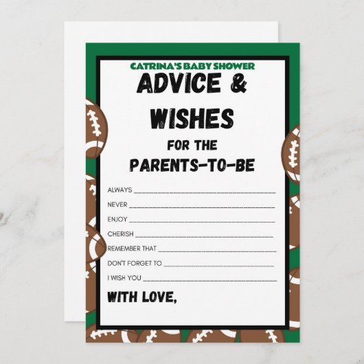 Football Baby Shooting Game, Soccer - Editierbarer Einladung (Vorne/Hinten)