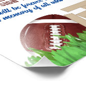 Football Baby Showblock für Baby-Zeichen Fotodruck (Ecke)