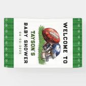 Football Baby Shower | A Little All Star Is On His Banner (Horizontal)
