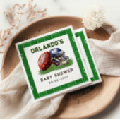 Football Baby Shower | A Little All Star Is On His Serviette