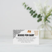 Football Baby Shower Books for Baby Begleitkarte (Stehend Vorderseite)