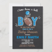 Football Baby Shower Einladung Sport Baby Dusche (Vorderseite)