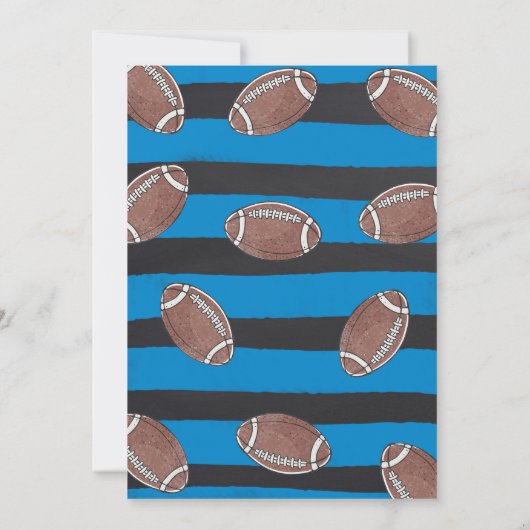 Football Baby Shower Einladung Sport Baby Dusche (Rückseite)