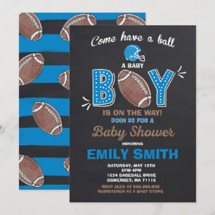 Football Baby Shower Einladung Sport Baby Dusche