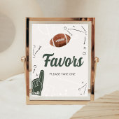 Football Baby Shower Favoriten Poster