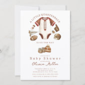 Football Baby Shower Invitation Einladung (Vorderseite)