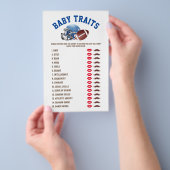 Football Baby Tracks Baby Shower Game Flyer (Handgriff)