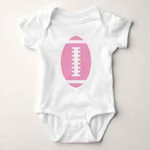 FOOTBALL BABY White Vorderrosa Fußball Baby Strampler