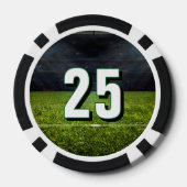 Football Bachelor Party Last Down Pokerchips (Rückseite)