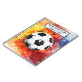 Football Back to School Spiral Foto Notebook Notizblock (Linke Seite)