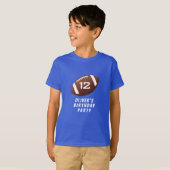 Football Ball Birthday Party Guest of Honor T-Shirt (Vorne ganz)