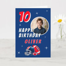 Football Ball Helmet Cartoon Foto Geburtstag