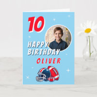 Football Ball Helmet Cartoon Foto Geburtstag