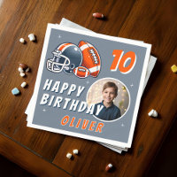 Football Ball Helmet Cartoon Foto Geburtstag