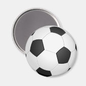 Football Ball Illustration Magnet (Vorderseite/Rückseite)