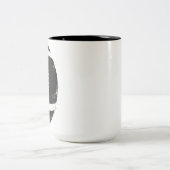 Football ball zweifarbige tasse (Mittel)