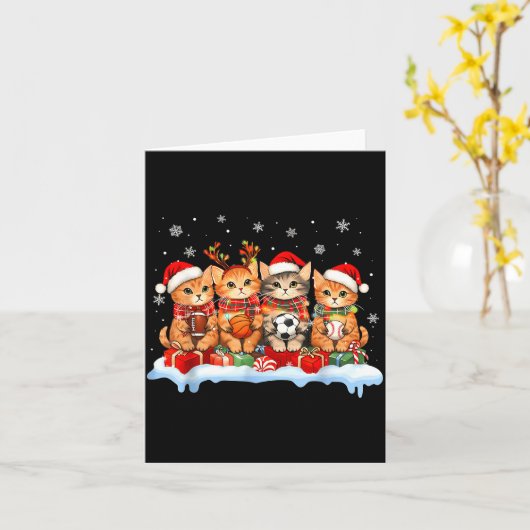 Football Baseball Basketball Player Funny Srt Chri Karte (Gelbe Blume)