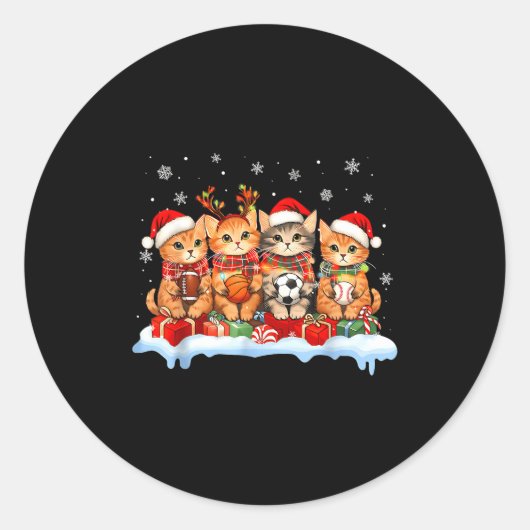 Football Baseball Basketball Player Funny Srt Chri Runder Aufkleber (Vorderseite)