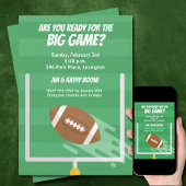 Football Big Game Watch Party Einladung