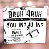 Football Birthday Einladung Boys Bruh Einladung