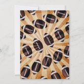 Football Birthday Invitation with photos Einladung (Rückseite)