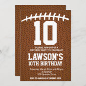 Football Birthday Invite Einladung (Vorne/Hinten)