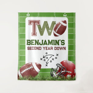 Football Birthday Junge Wandteppich