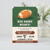 Football Birthday Party Invitation | Adult or Kids Einladung (Stehend Vorderseite)