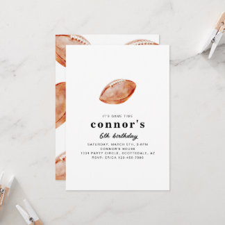 Football Birthday Party Invitation  Einladung