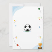 Football Birthday party Invitation template digite Einladung (Rückseite)
