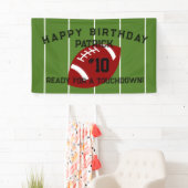 Football Birthday Party Personalisiert Banner (Insitu)