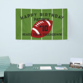 Football Birthday Party Personalisiert Banner (Messeveranstaltung)