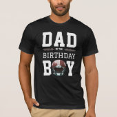 Football Birthday Party Vater T-Shirt (Vorderseite)