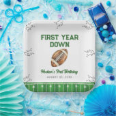 Football Birthday Party Welcome Sign Pappteller (Party)