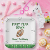 Football Birthday Party Welcome Sign Pappteller (Party)