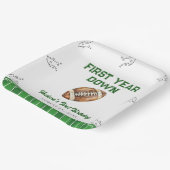 Football Birthday Party Welcome Sign Pappteller (Gewinkelt)