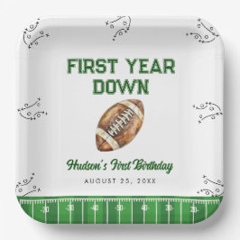 Football Birthday Party Welcome Sign Pappteller