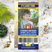 Football Birthday Photo Template Einladung