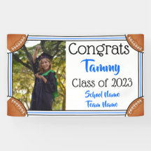 Football Blue & Black One Foto Abschluss