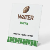 Football Boy Baby Dusche Wasser Break Schild (Vorderseite)