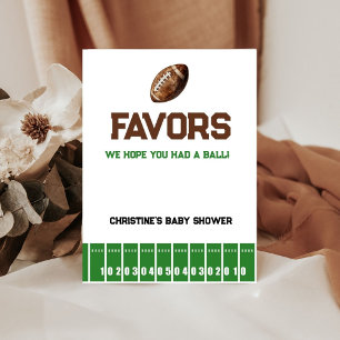Football Boy Baby Duschnahrung Favoriten Zeichen Poster