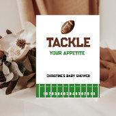 Football Boy Baby Duschnahrung Unterschrift Poster