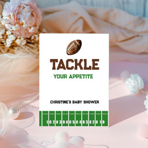 Football Boy Baby Duschnahrung Unterschrift Sockelschild