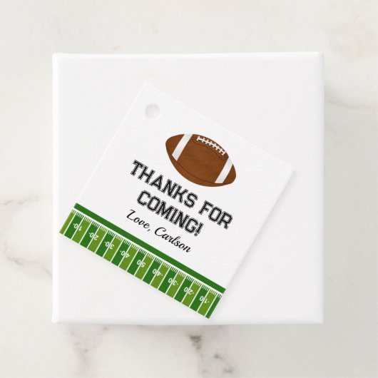 Football Boy Birthday Party Danke Geschenkanhänger (Beispiel)